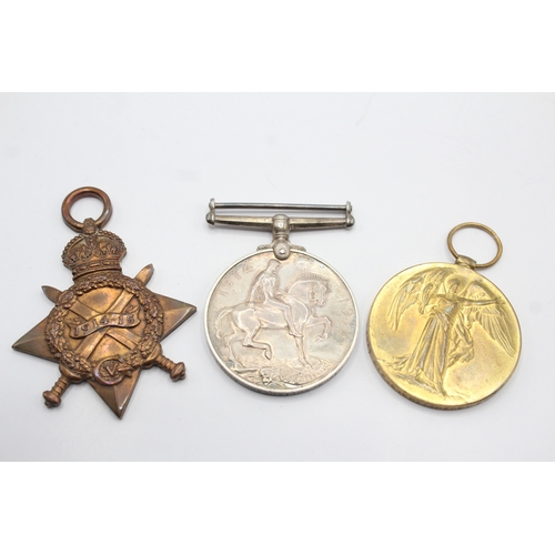 427 - WW1 1914-15 Star Trio Named- 12533 Pte S. Whitehead Essex Regt