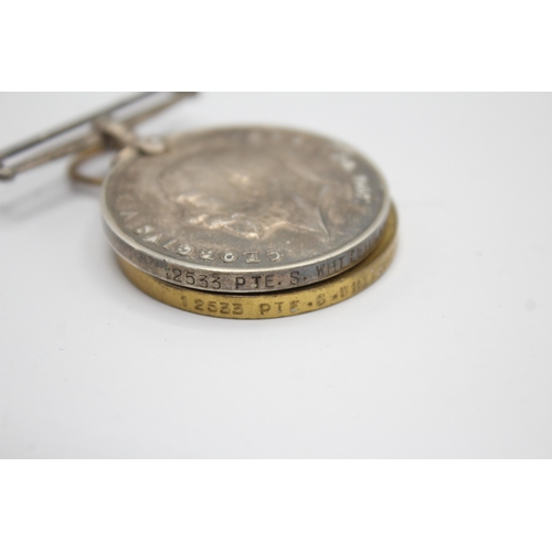 427 - WW1 1914-15 Star Trio Named- 12533 Pte S. Whitehead Essex Regt