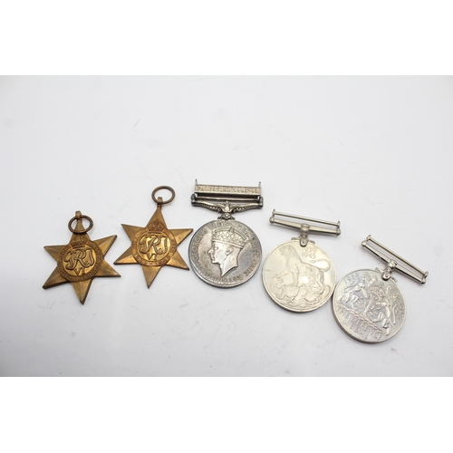 429 - WW2 France & Germany- GVI GSM Palestine 1945-48 To- Pte D.J Dimmock Warwick Regt