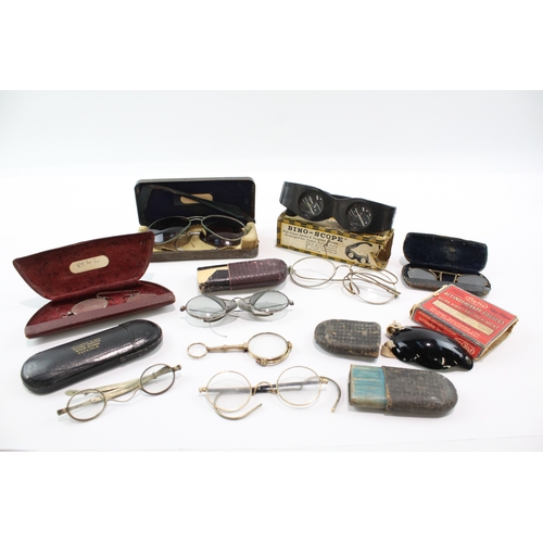 459 - Spectacles & Eyewear Antique / Vintage Inc Pince-Nez, Plated Etc Job Lot