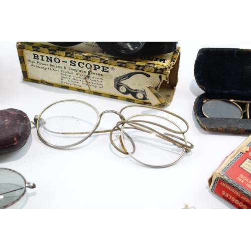 459 - Spectacles & Eyewear Antique / Vintage Inc Pince-Nez, Plated Etc Job Lot