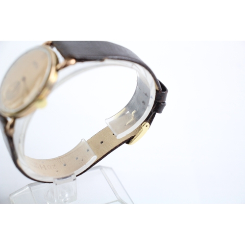 528 - Vintage Roamer Gold Tone Dress Watch Hand Wind Working