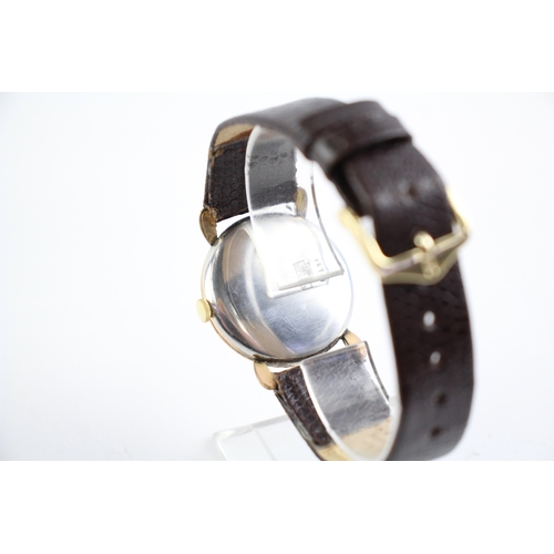 528 - Vintage Roamer Gold Tone Dress Watch Hand Wind Working