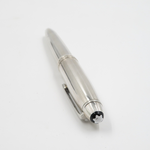 565 - Montblanc Meisterstuck .925 Sterling Silver Cased Fountain Pen & Rollerball 81g