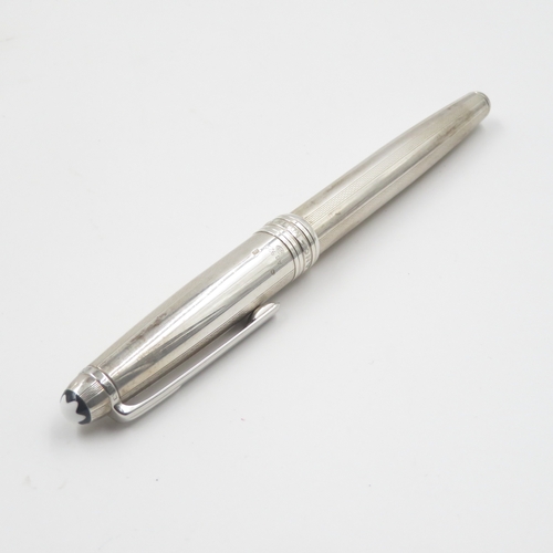 565 - Montblanc Meisterstuck .925 Sterling Silver Cased Fountain Pen & Rollerball 81g