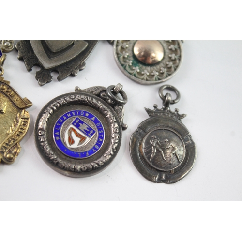 8 x .925 Sterling Silver Fobs / Medallions 81g