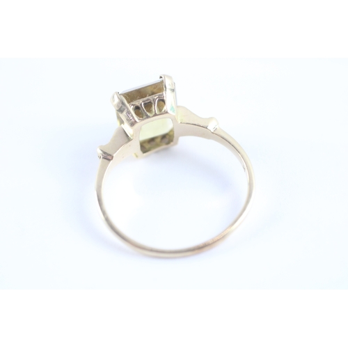 38 - 9ct gold vintage citrine dress ring (2.8g) Size M 1/2