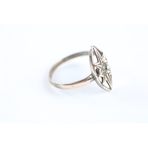 45 - 9ct gold antique split pearl ring (1.5g) Size N