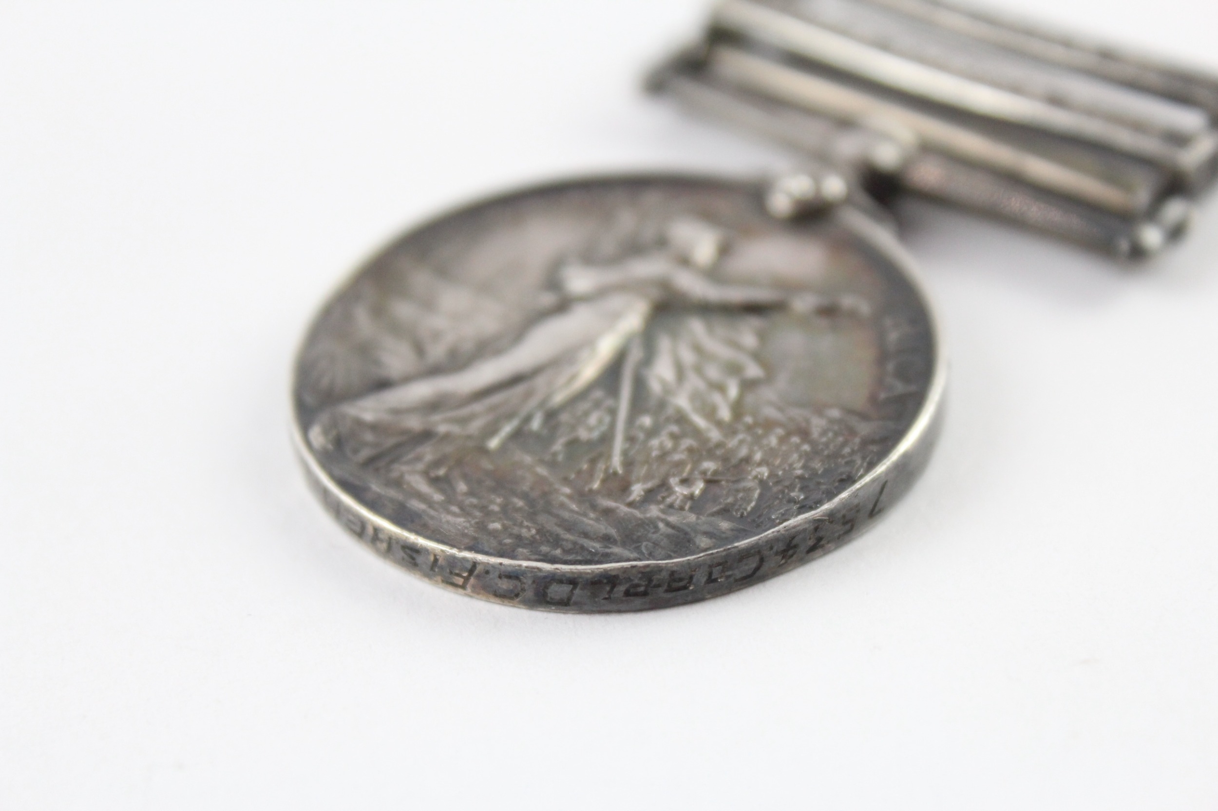K.S.A Medal w/ South Africa 1901 & 1902 Bars Named 7634 Corpl. D.C ...