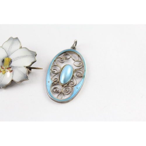 Silver Scandi Jewellery David Andersen, Knut Rasmussen x 3 (18g)