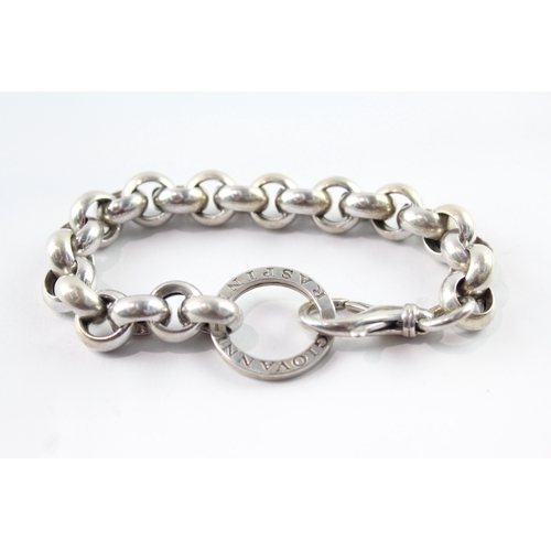 239 - Giovanni Raspini Sterling Silver Chunky Belcher Link Bracelet (49g)