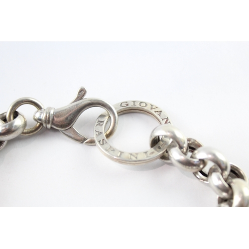 239 - Giovanni Raspini Sterling Silver Chunky Belcher Link Bracelet (49g)