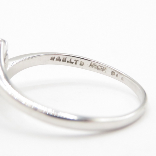 56 - 18ct toi et moi diamond ring (3g) Size Q