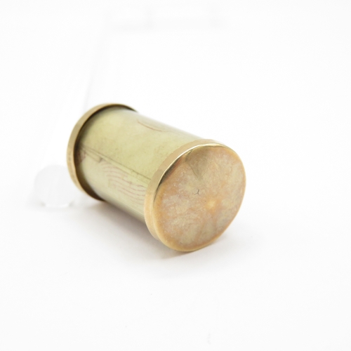 126 - 9ct gold emergency money charm (2.5g)