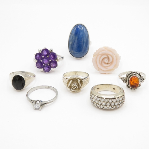 173 - Collection of Sterling Silver 925 Rings - 33.5g