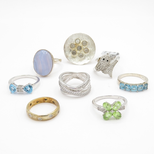 175 - Collection of Sterling Silver 925 Rings - 37.6g