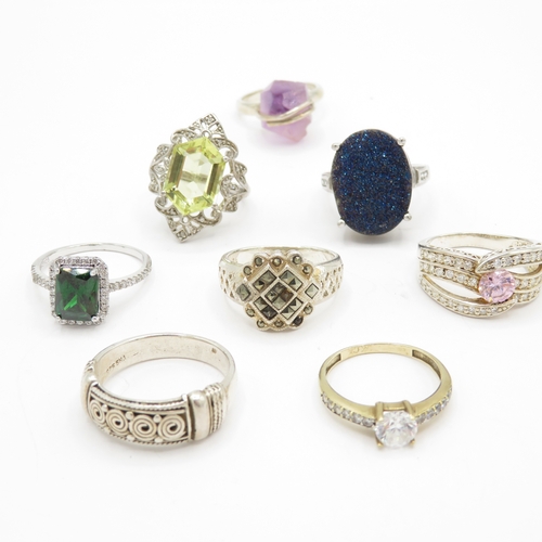 178 - Collection of Sterling Silver 925 Rings - 38.5g