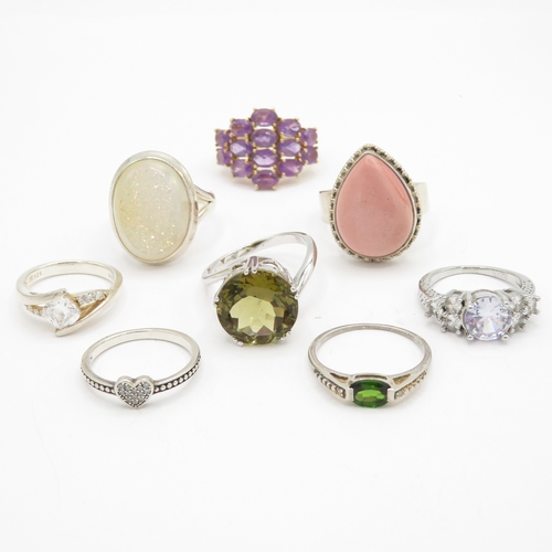 180 - Collection of Sterling Silver 925 Rings - 38.4g