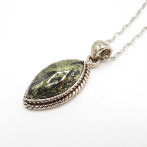 181 - Collection of Sterling Silver Necklaces inc Gemstone - 32.9