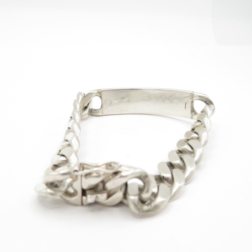 184 - Sterling Silver 925 Identity Bracelet - 53.4g