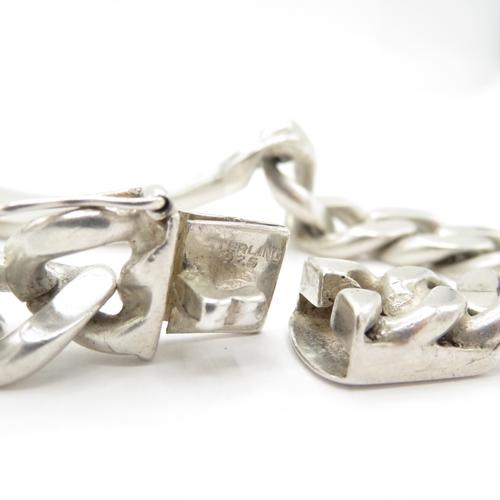 184 - Sterling Silver 925 Identity Bracelet - 53.4g