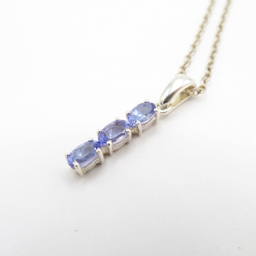 186 - Collection of Sterling Silver Necklaces inc Gemstone - 14.3g