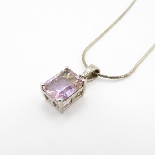 186 - Collection of Sterling Silver Necklaces inc Gemstone - 14.3g