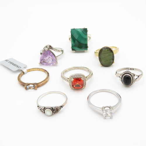 190 - Collection of Sterling Silver 925 Rings - 34.7g