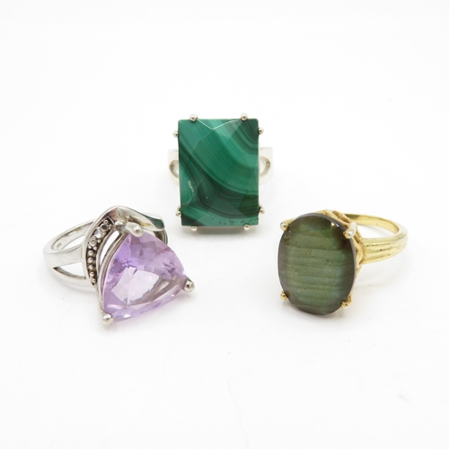 190 - Collection of Sterling Silver 925 Rings - 34.7g