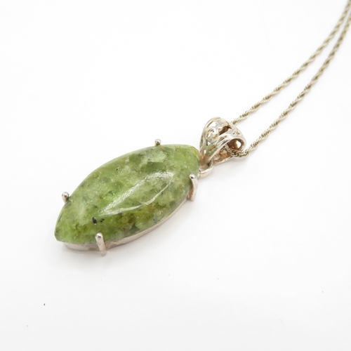 191 - Collection of Sterling Silver Necklaces inc Gemstone - 29.1g