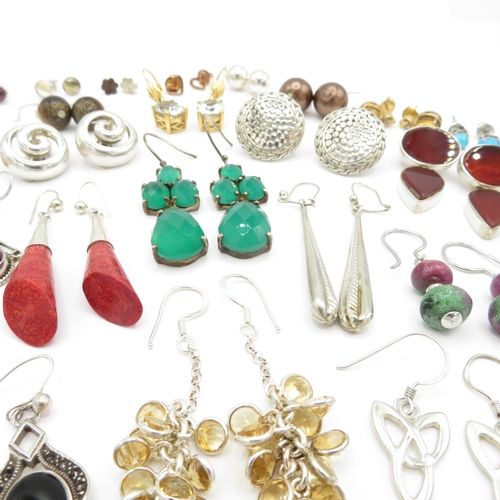 193 - Collection of Sterling Silver Earrings - 139g