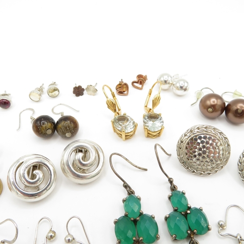 193 - Collection of Sterling Silver Earrings - 139g