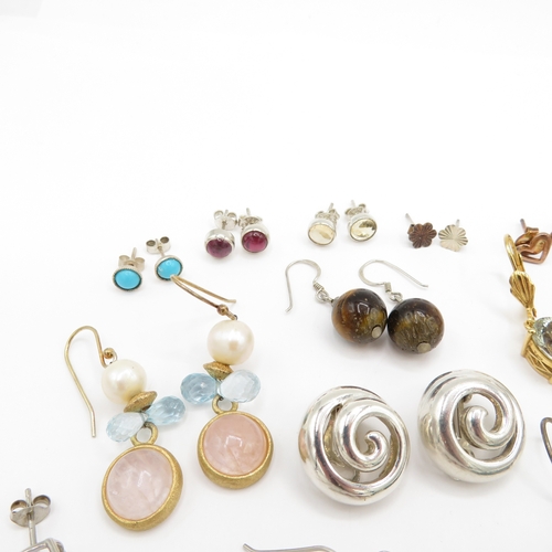 193 - Collection of Sterling Silver Earrings - 139g