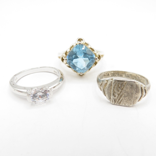 194 - Collection of Sterling Silver 925 Rings - 37g