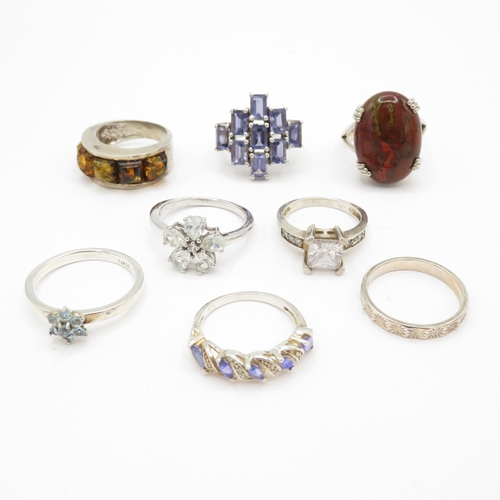 197 - Collection of Sterling Silver 925 Rings - 39g