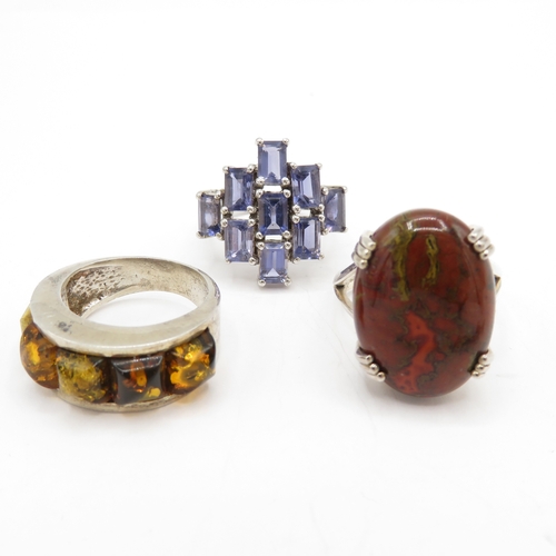 197 - Collection of Sterling Silver 925 Rings - 39g