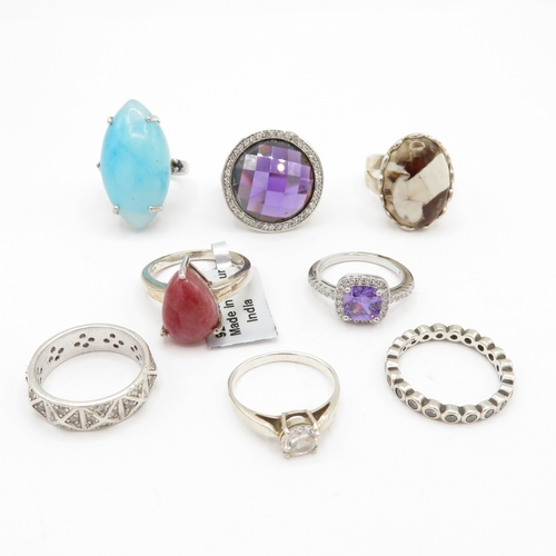 199 - Collection of Sterling Silver 925 Rings - 48.6g