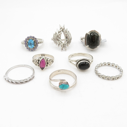 201 - Collection of Sterling Silver 925 Rings - 27.8g