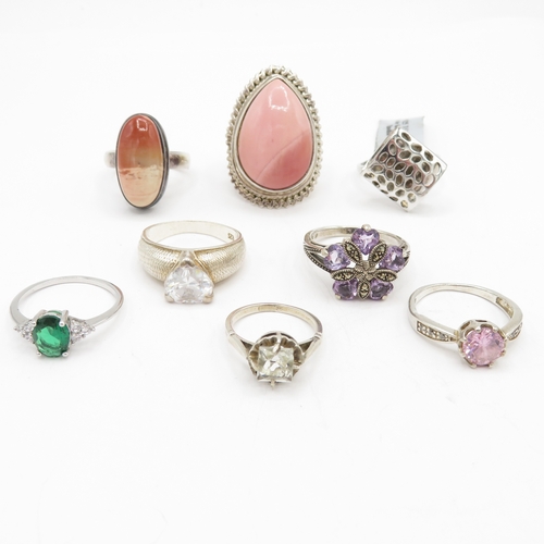 203 - Collection of Sterling Silver 925 Rings - 41g