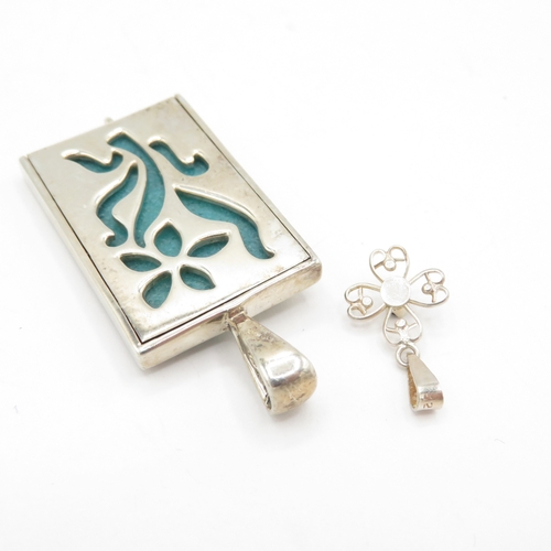 206 - Collection of Sterling Silver 925 Pendants - 64g