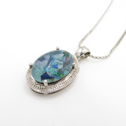 207 - Collection of Sterling Silver Necklaces inc Gemstone - 21.5g