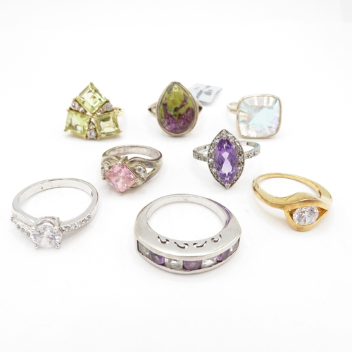 214 - Collection of Sterling Silver 925 Rings - 39.7g