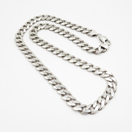 236 - Sterling Silver necklace 62.7g. Length 50cm