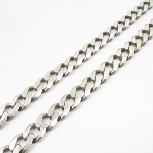 236 - Sterling Silver necklace 62.7g. Length 50cm