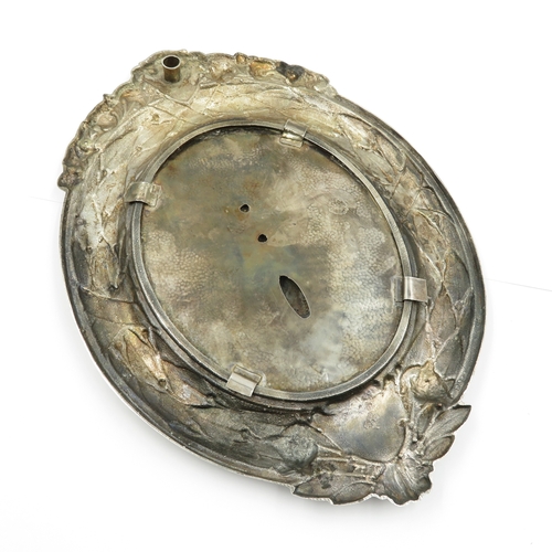 256 - Large hallmarked silver plaque 29cm high x 20cm wide. 578g