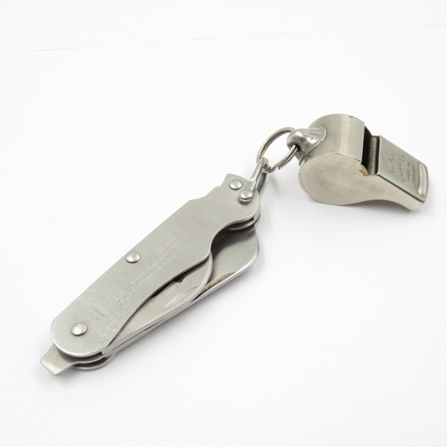 260 - Collection of penknives and whistle