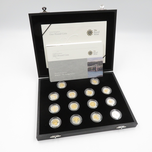 294 - The Royal Mint 2007 Silver one pound proof 14 coin set