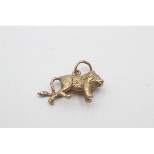 176 - 9ct gold lion charm pendant (2.9g)