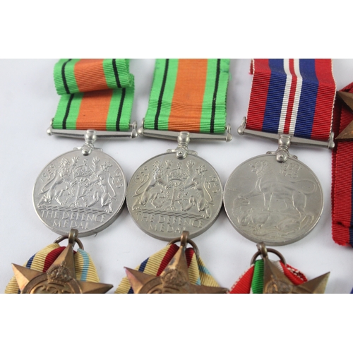 306 - WW2 Medals Inc Pacific, Atlantic, Africa, Italy Stars, Etc