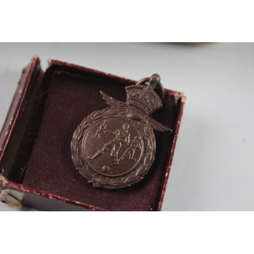 313 - WW1 1914 Christmas Princess Mary Tin  w/ War Time Sport Medal & War Medal